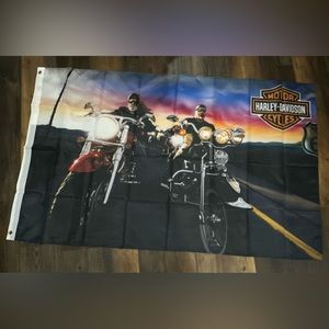 Harley Davidson Flag Large Banner 3x5 feet Logo Sign Weather Resistant N…
